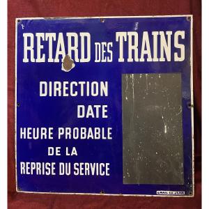 Sncf Enamel Sign