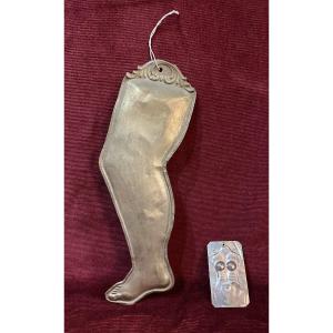 Set Of 2 Silver And Silver-plated Votive Offerings 