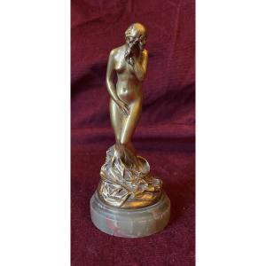 Weeping Woman, Bronze By Antonin Mercié