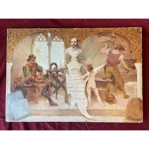 Painting Presented To A. Susse On The Occasion Of His Receiving The Legion Of Honour, 1894