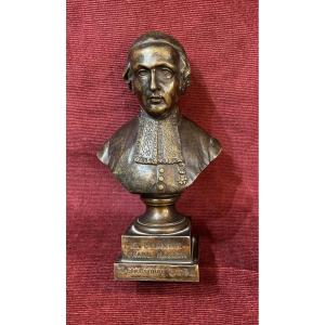 Bronze Depicting The Bust Of Chief Rabbi Salomon Ulmann