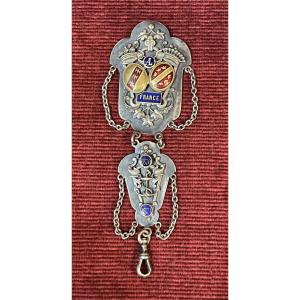 Seditious Chatelaine, Alsace-lorraine, 1871, In Silvered Metal