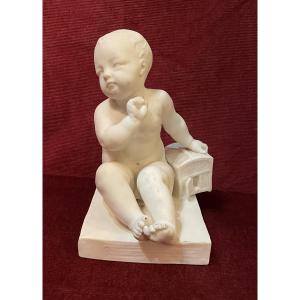 "young Child With A Cage", Sèvres Porcelain
