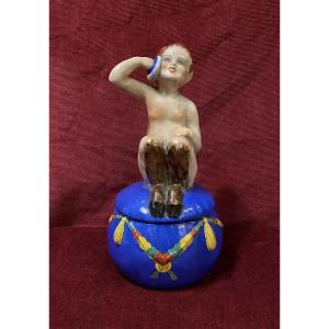 Porcelain Candy Box By Chiparus, Etling Edition