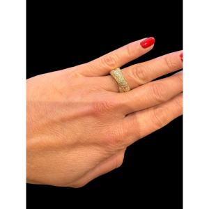 Double Diamond Band Ring
