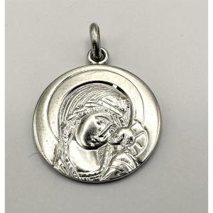 Silver Medal Madonna And Child
