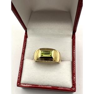 Ring In Yellow Gold Peridot
