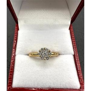 Yellow Gold And Diamond Ring