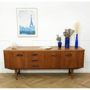 Beautiful Vintage Sideboard In Teak From The 60s