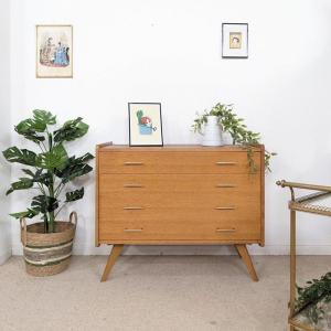 1960s Compas Feet Chest Of Drawers