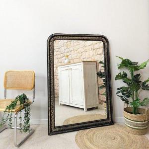 Classic Black And Gold Mirror