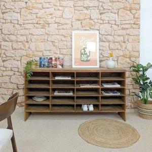 Industrial Style Solid Wood Locker Cabinet