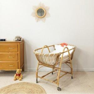 Vintage Rattan Moses Basket