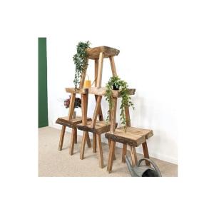 Industrial Raw Wood Stool