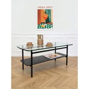Vintage Modernist Glass Coffee Table