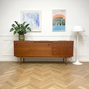 Vintage Scandinavian Style Wooden Sideboard