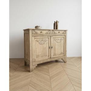 Vintage Art Deco Parisian Sideboard In Solid Wood