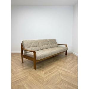Vintage Scandinavian Three-seater Teak Sofa