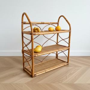 Vintage Rattan Shelf