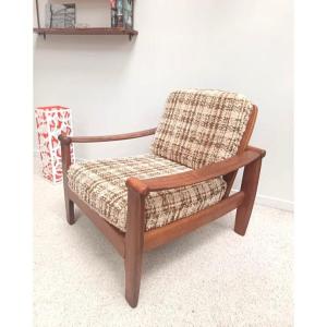 Vintage Scandinavian Teak Armchair
