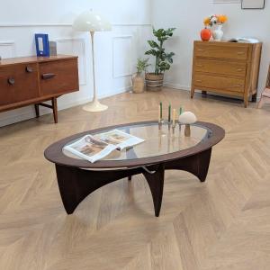Vintage Astro Oval Wooden Table Not Gplan
