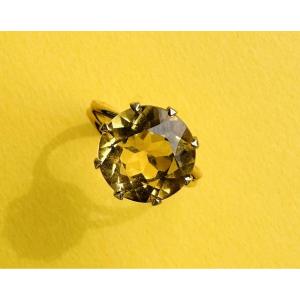 Ring In Yellow Gold 18k With A Citrine