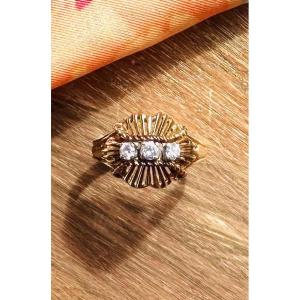 Ring In Yellow Gold 18k And Diamonds