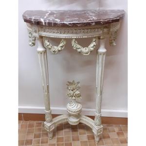 Louis XVI Style Painted Wooden Console