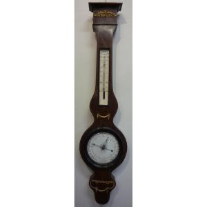 Barometer In Varnished Wood From The Louis-philippe Period In Working Order
