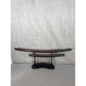 Katana And Wakishashi Mounted In Daisho 