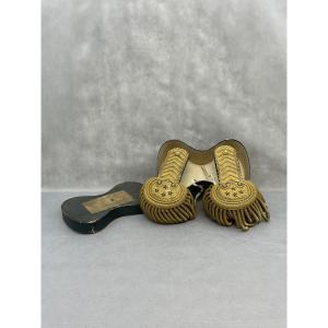 Pair Of Shoulder Boards Of A Lieutenant General Of The Third Republic