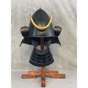 Japanese Menpo Helmet And Mask, Kawari Kabuto Type 