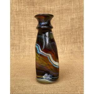 Small Chalcedony Opaque Glass Vase - Early 19th Century Glassware - Venice Murano