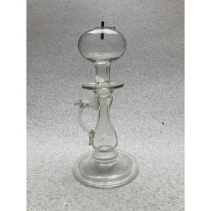 Oil Lamp, Blown Glass Night Light, Late 18th Century, Early 19th Century