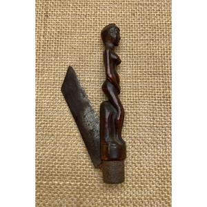 Small Folding Knife, Republic, Naked Marianne, Late 19th Century Folk Art