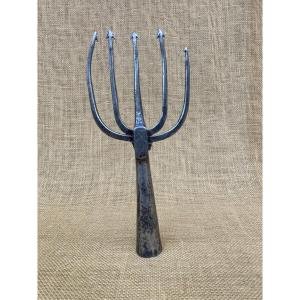 Small Wrought Iron Fishing Hook, Tool, Fishing, 19th-century Folk Art