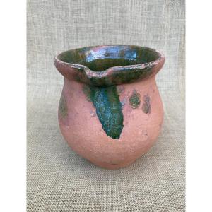 Milk Jug, Cream Jug, Brissard, Abondant, Eure Valley, Normandy, 19th-century Folk Art Pottery