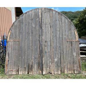 Arched Barn Door Brutaliste Style 