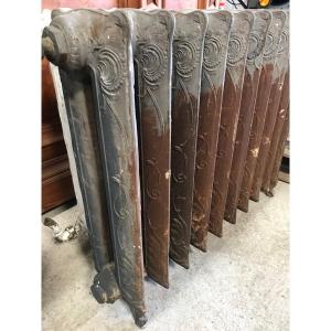 Flower Radiators On Cast Iron Feet