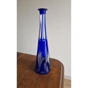 Soliflore Vase In Cobalt Blue Bohemian Crystal