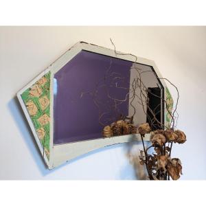 Shabby Chic Style Beveled Hexagonal Mirror 79 X 42 Cm