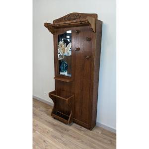 Solid Wood Opening Entrance Cabinet