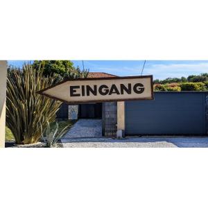 Old Large Workshop Sign "eingang"