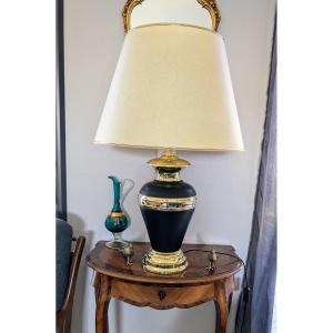 Vintage Black And Brass Living Room Lamp