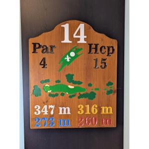 Large Antique Golf Wall Sign - Canadian Clubhouse Style