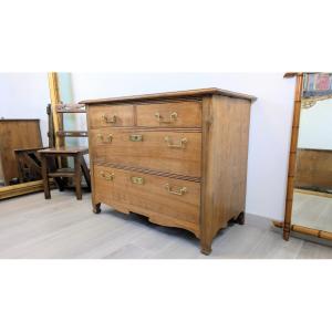 Solid Wood Marine Chest Of Drawers, 20th Century