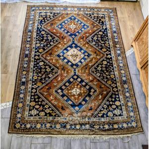 Large Hand-knotted Shiraz Persian Tribal Rug In Wool, 300 X 220 Cm