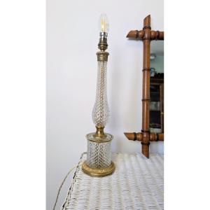 Cut Crystal Lamp With Gilt Bronze Mounting, Early XXᵉ Century