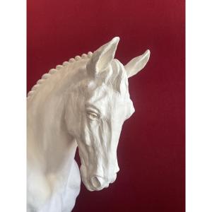 Jea Paul Gourdon. The Percheron Plaster Bust.