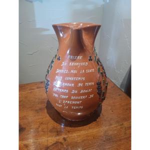 Savoyard Talking Pitcher "prayer Of Apremont"